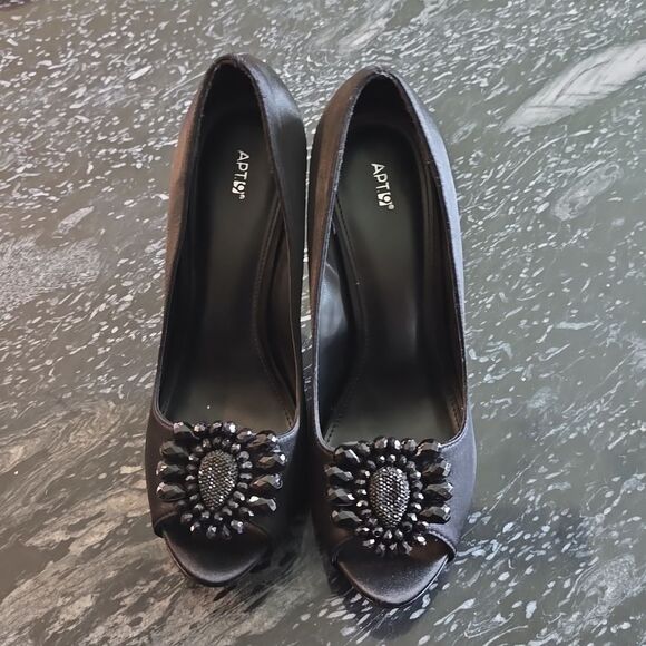 APT9 HIGH HEEL PEEP TOE WOMEN"S STILETTOS PUMP - Picture 3 of 16